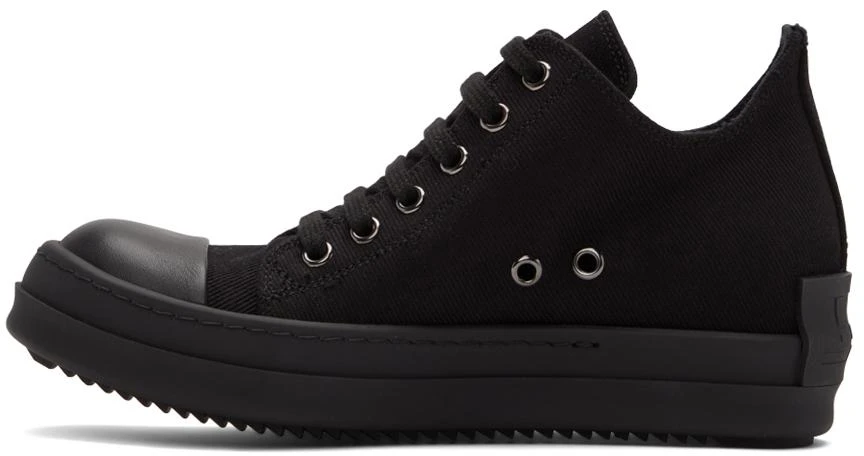 商品Rick Owens|Black License Plate Low Sneakers,价格¥2728,第3张图片详细描述