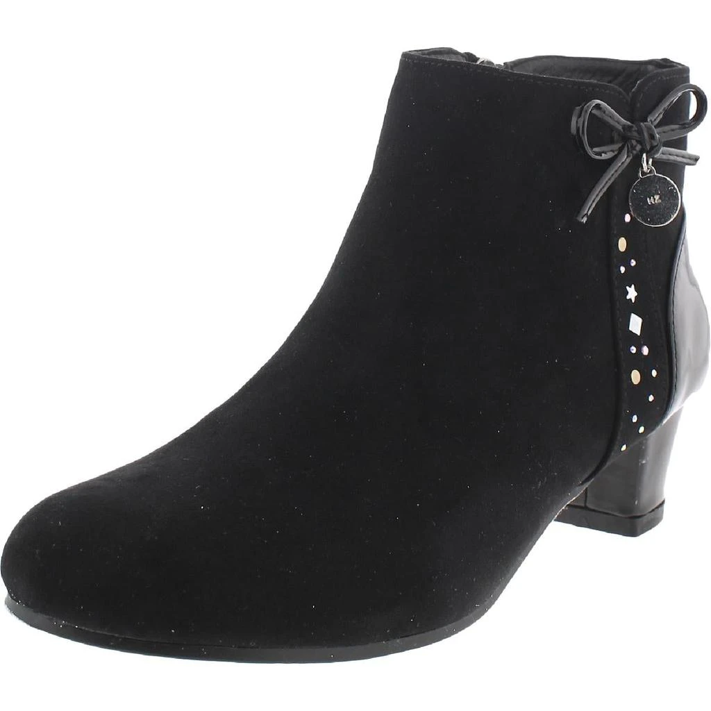 商品Nine West|Nine West Womens Block Heel Faux Suede Ankle Boots,价格¥138,第1张图片