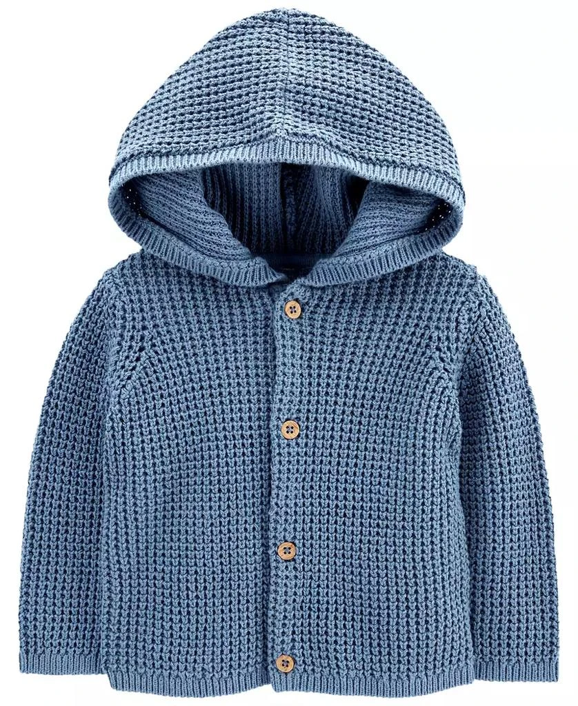 商品Carter's|Baby Boys Hooded Cotton Cardigan,价格¥114,第1张图片