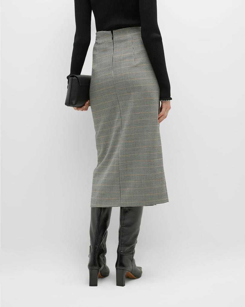 商品Marella|Susanna Ruched Gingham A-Line Midi Skirt,价格¥619,第5张图片详细描述