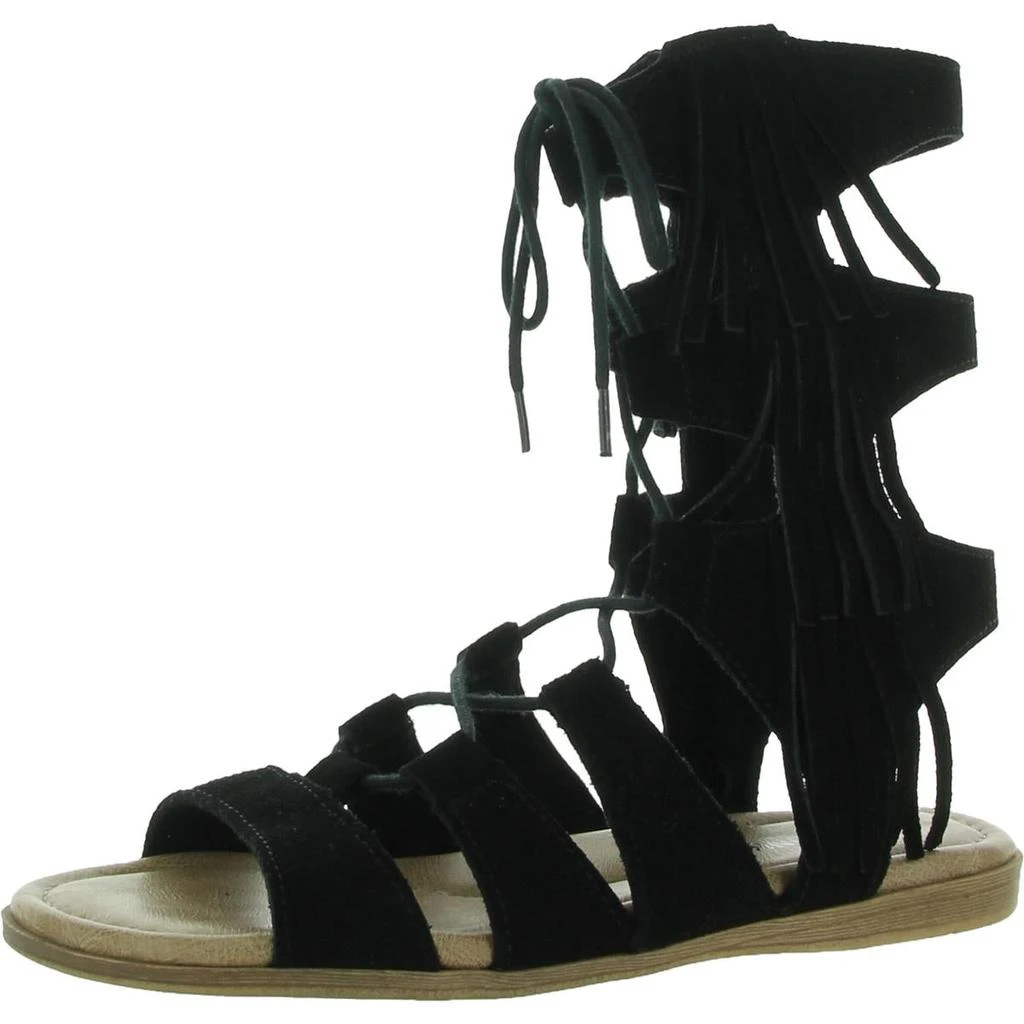 商品Minnetonka|Minnetonka Womens MILOS Faux Leather Open Toe Gladiator Sandals,价格¥48,第2张图片详细描述