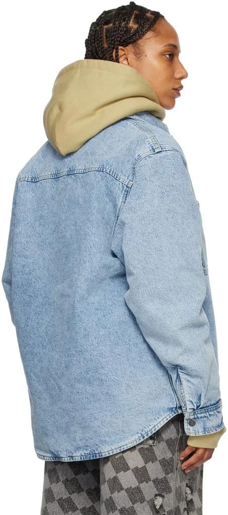 商品STUSSY|Blue Insulated Denim Shirt,价格¥627,第3张图片详细描述