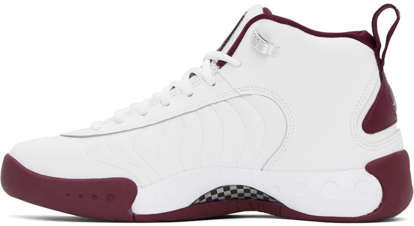 商品Jordan|White & Burgundy Jumpman Pro Sneakers,价格¥1417,第5张图片详细描述