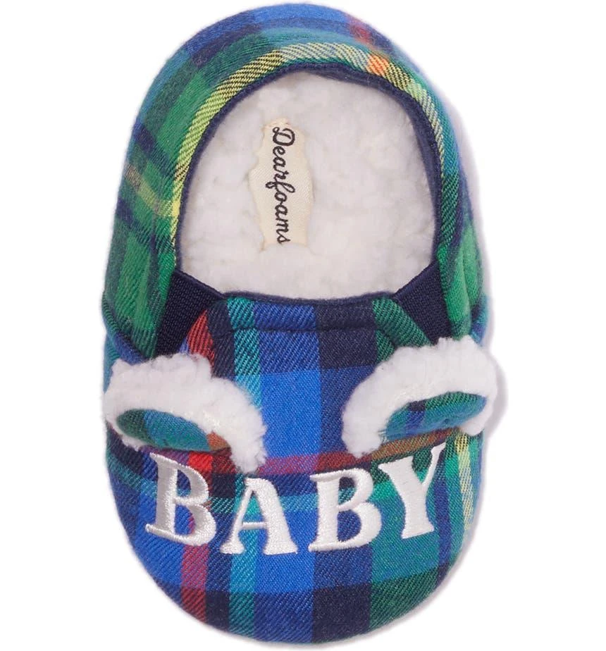 商品Dear Foams|Baby Bear Plaid Faux Fur Slipper,价格¥166,第3张图片详细描述