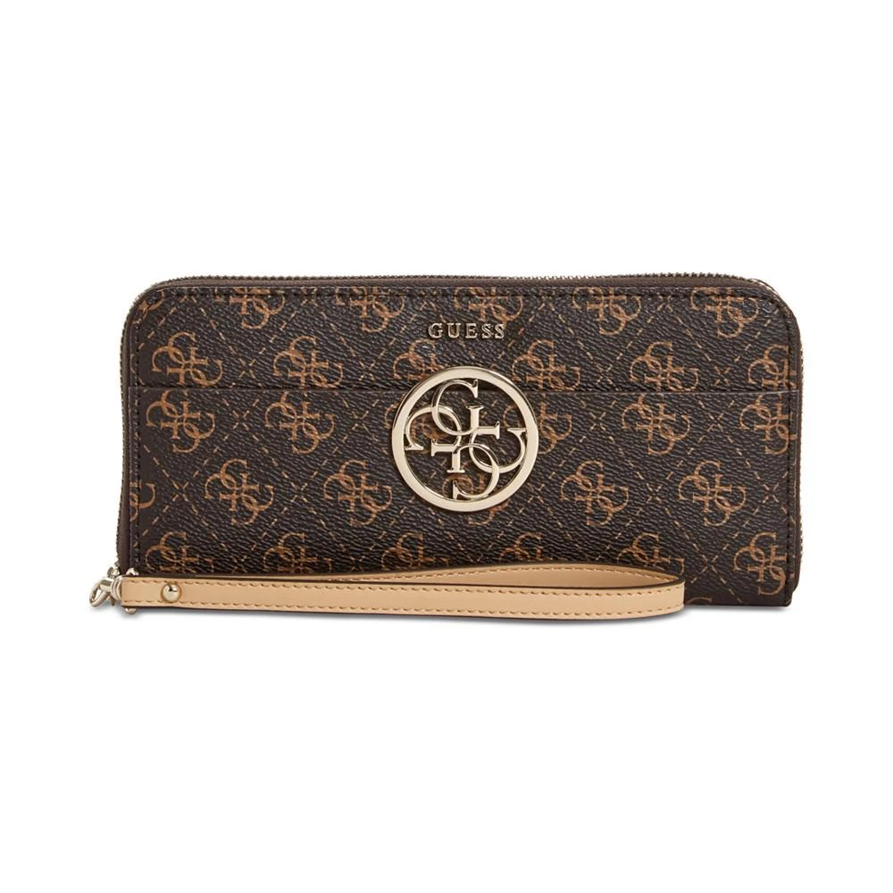 商品GUESS|Kamryn Zip-Around Signature Wallet,价格¥334,第1张图片