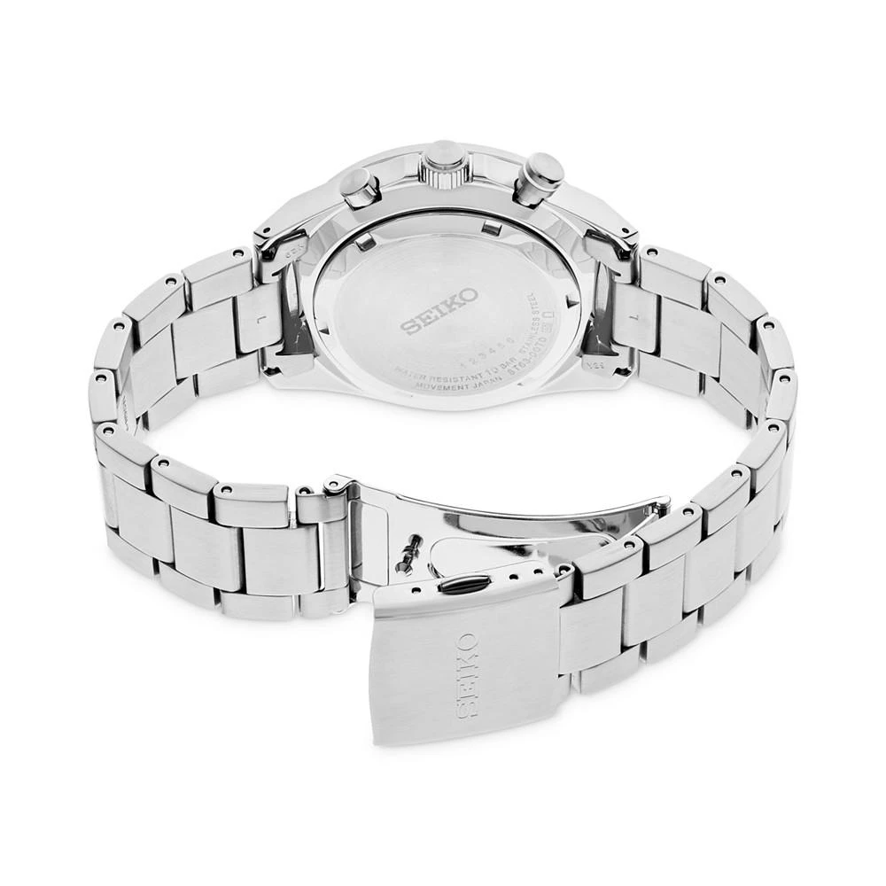 商品Seiko|Men's Chronograph Essentials Stainless Steel Bracelet Watch 41mm,价格¥1886,第3张图片详细描述