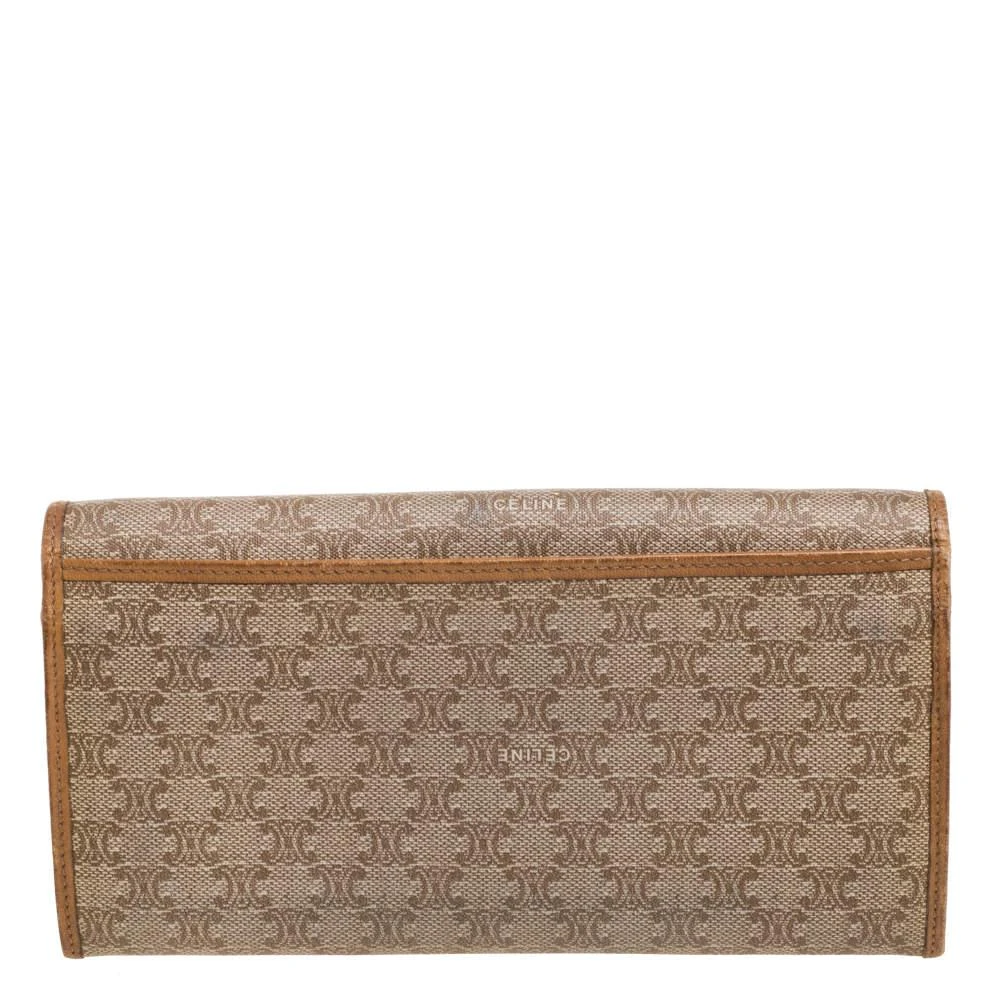商品[二手商品] Celine|Celine Beige Macadam Coated Canvas and Leather Wallet,价格¥2280,第4张图片详细描述