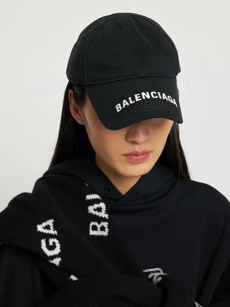 商品Balenciaga|Logo Embroidered Cotton Baseball Hat,价格¥3192,第1张图片
