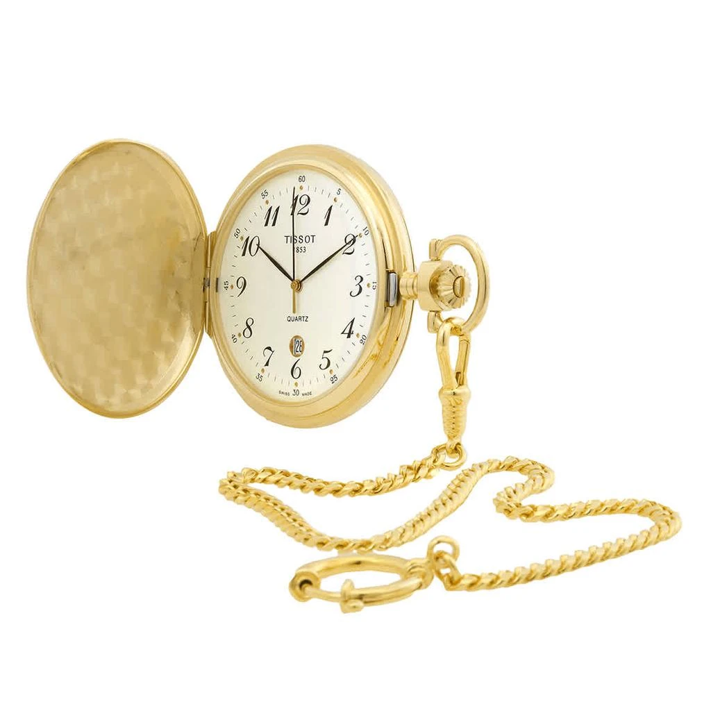 商品Tissot|Savonnette Quartz White Dial Watch T83.4.553.12,价格¥960,第2张图片详细描述
