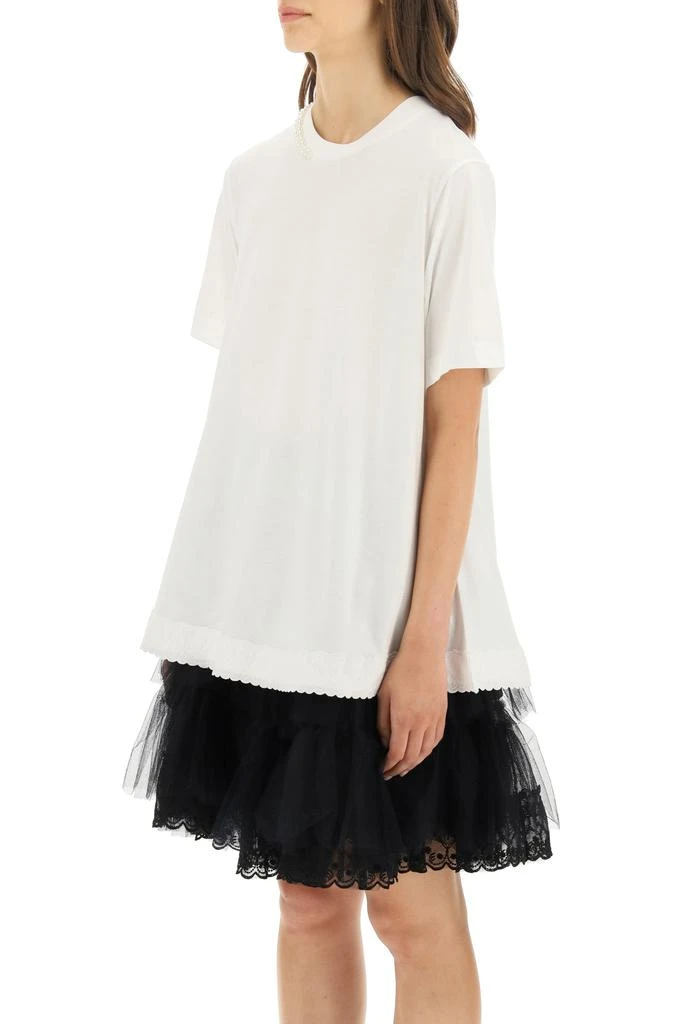 商品Simone Rocha|Simone rocha embellished a-line t-shirt,价格¥1676,第4张图片详细描述