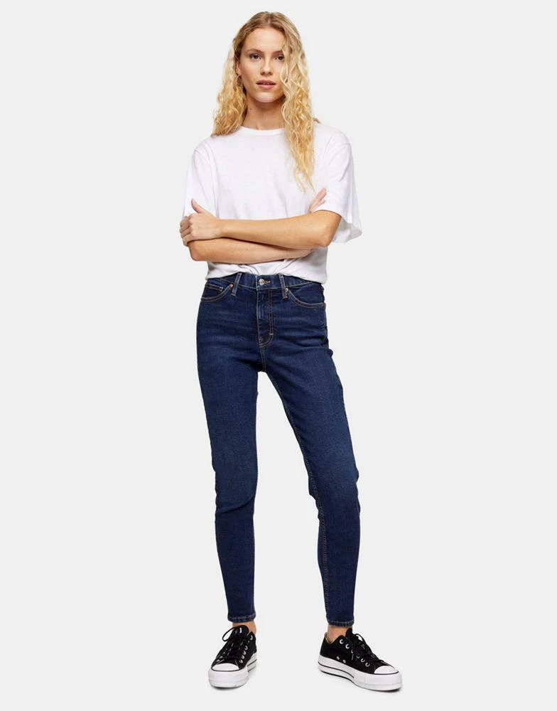 商品Topshop|Topshop Jamie jeans in indigo ,价格¥102,第1张图片
