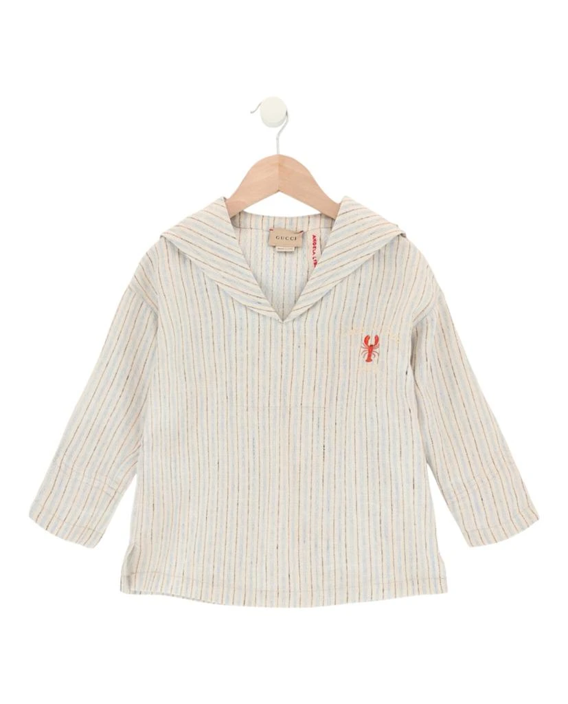 商品Gucci|Striped Linen Top,价格¥1320,第1张图片