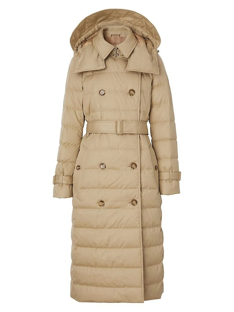 商品Burberry|Ashwick Long Quilted Down Logo Coat,价格¥19414,第1张图片