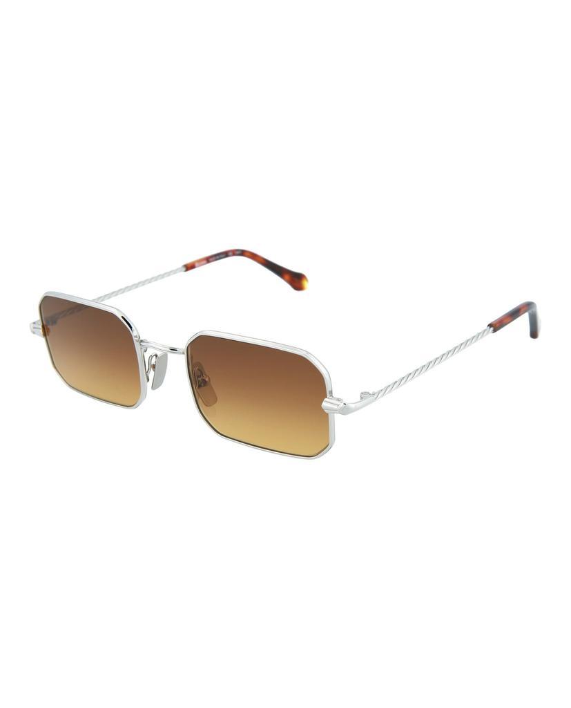 商品Brioni|Rectangle Metal Sunglasses,价格¥1296,第4张图片详细描述