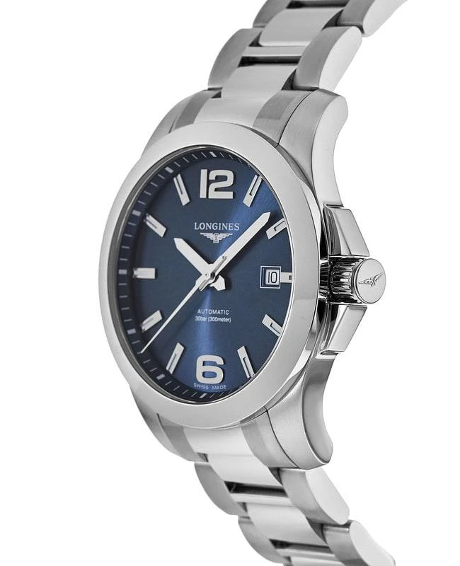 商品Longines|Longines Conquest Automatic Blue Dial Stainless Steel Men's Watch L3.778.4.96.6,价格¥9118,第3张图片详细描述