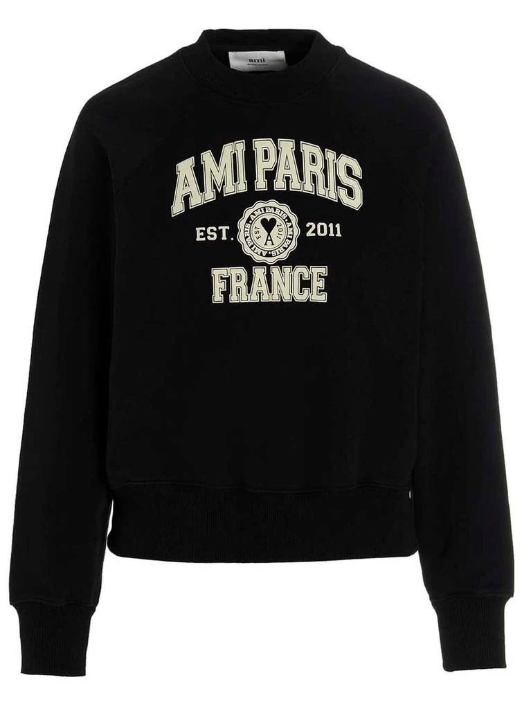 商品AMI|AMI Logo Printed Crewneck Sweatshirt,价格¥1899,第1张图片