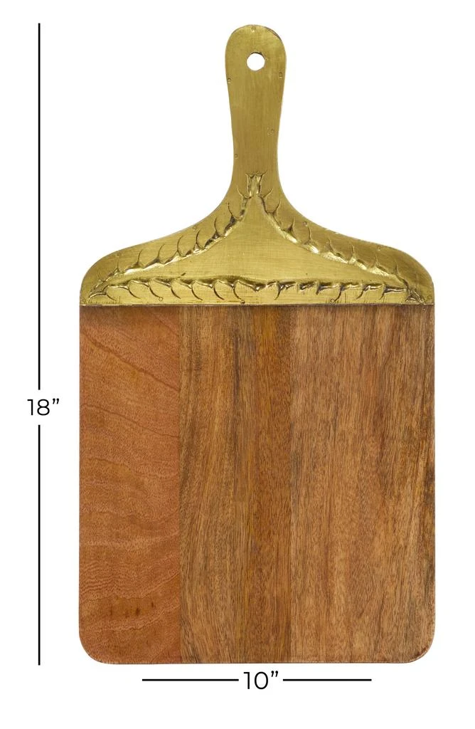 商品SONOMA SAGE HOME|Brown Wood Glam Cutting Board,价格¥313,第2张图片详细描述