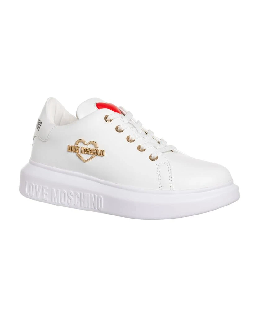 商品Love Moschino|Love Leather Sneakers,价格¥1579,第3张图片详细描述