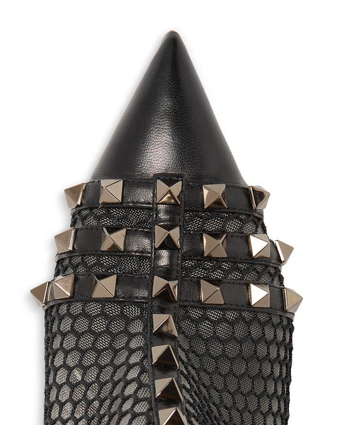 商品Valentino|Women's Rockstud Cap Top Mesh Booties,价格¥10663,第3张图片详细描述
