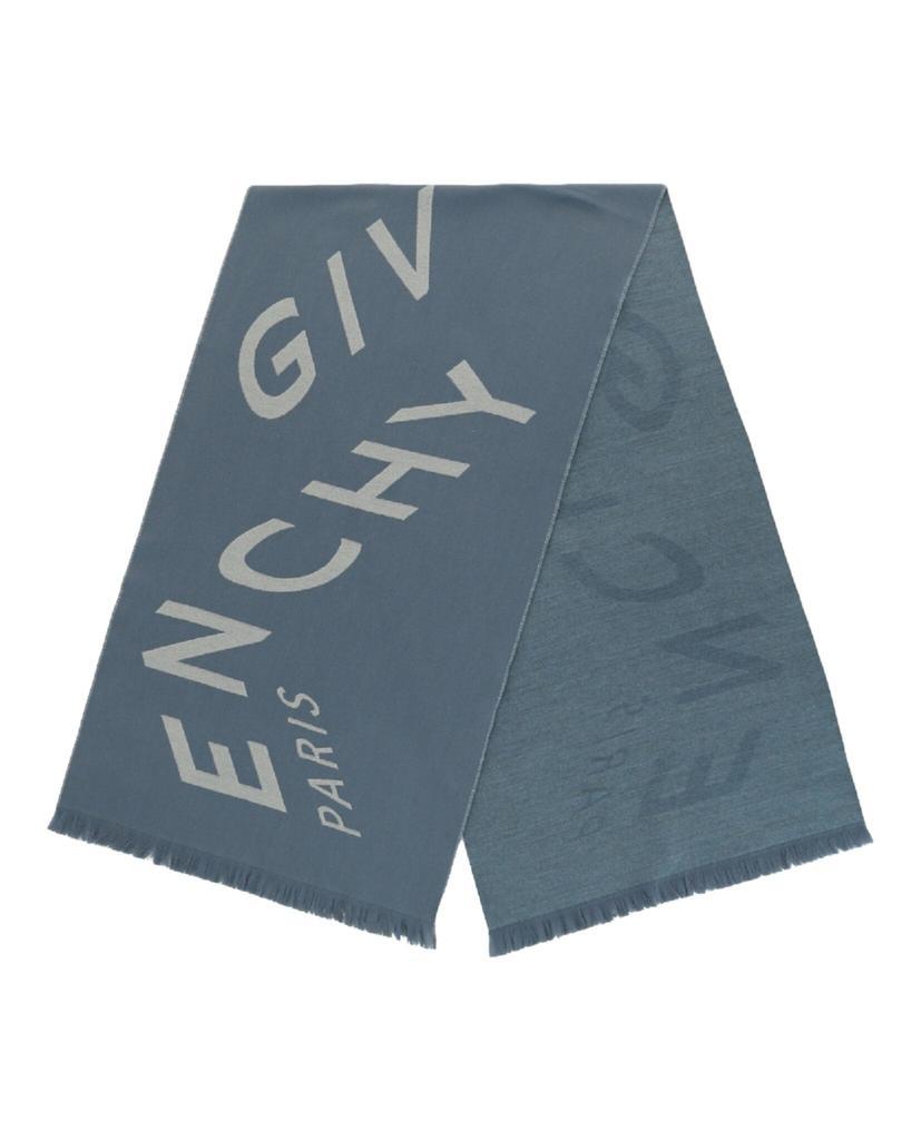 商品Givenchy|Chevron Logo Design Silk Scarf,价格¥1172,第4张图片详细描述