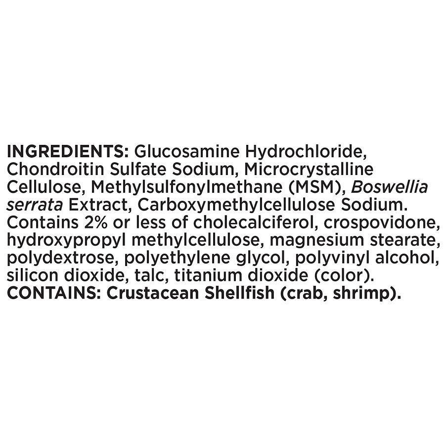 商品Walgreens|Triple Strength Glucosamine Chondroitin with MSM and Vitamin D3,价格¥144,第5张图片详细描述