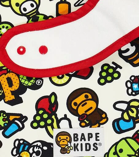 商品BAPE Kids|Baby Milo®印花棉质混纺围兜,价格¥269,第2张图片详细描述