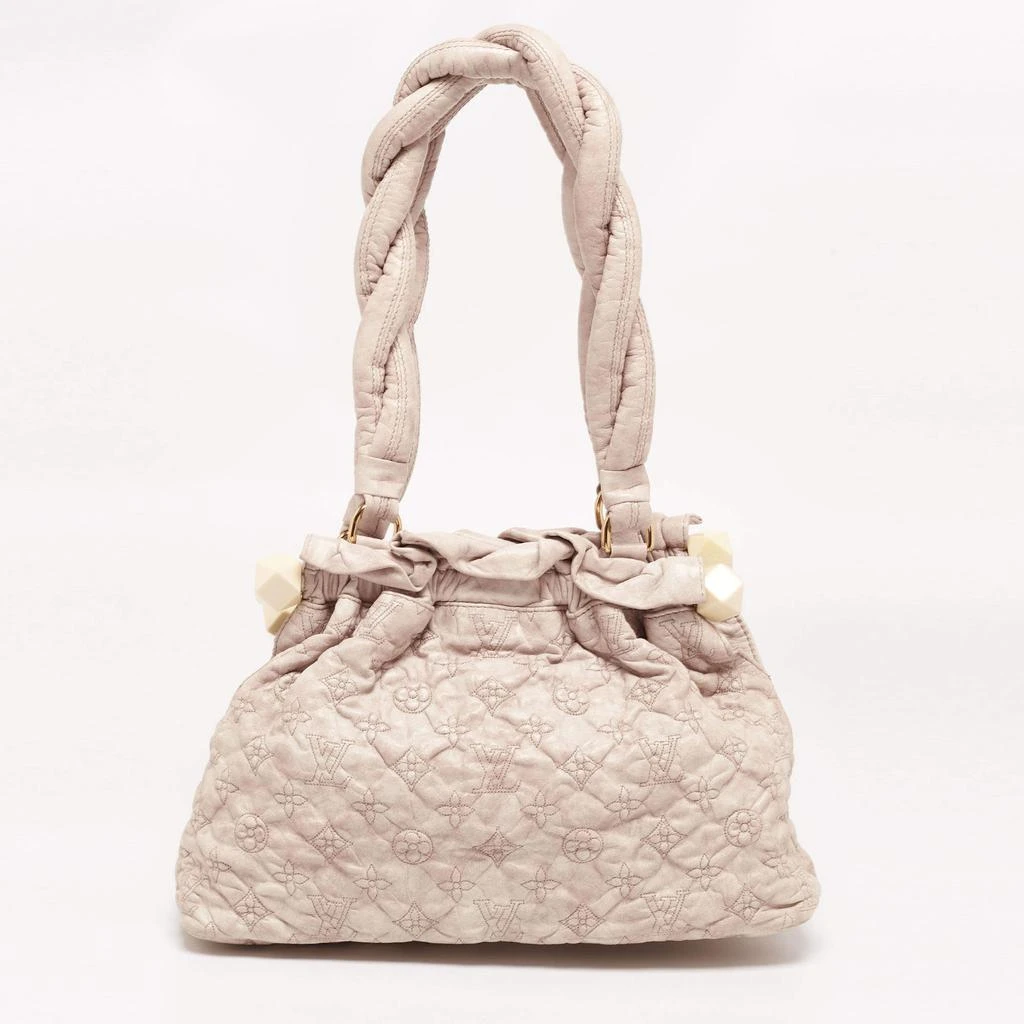 商品[二手商品] Louis Vuitton|Louis Vuitton Beige Monogram Leather Limited Edition Stratus Olympe PM Bag,价格¥6968,第4张图片详细描述