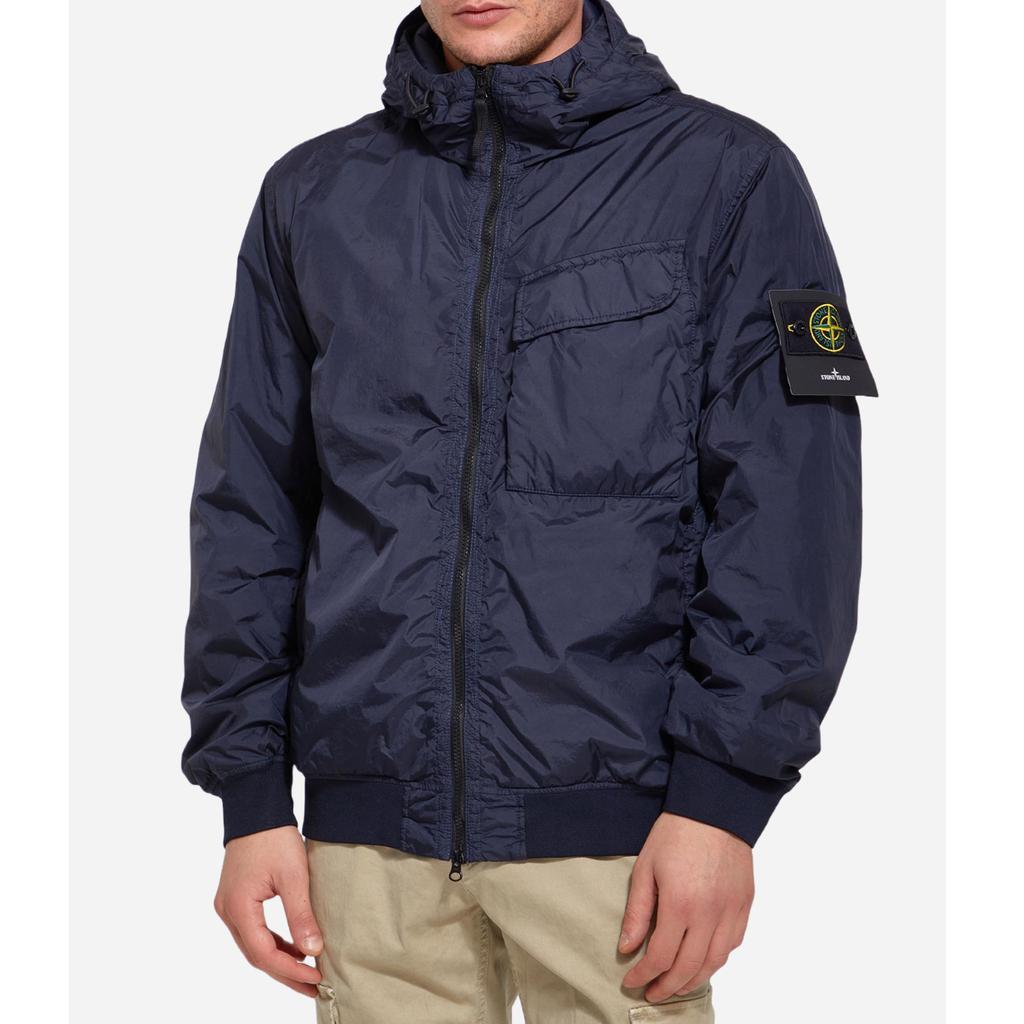 Stone Island Coats Blue商品第1张图片规格展示