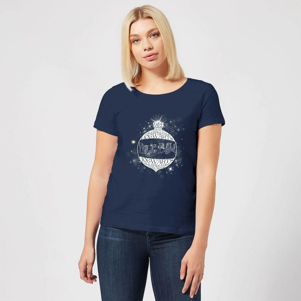 商品Harry Potter|Harry Potter Yule Ball Baubel Women's Christmas T-Shirt - Navy,价格¥170,第3张图片详细描述