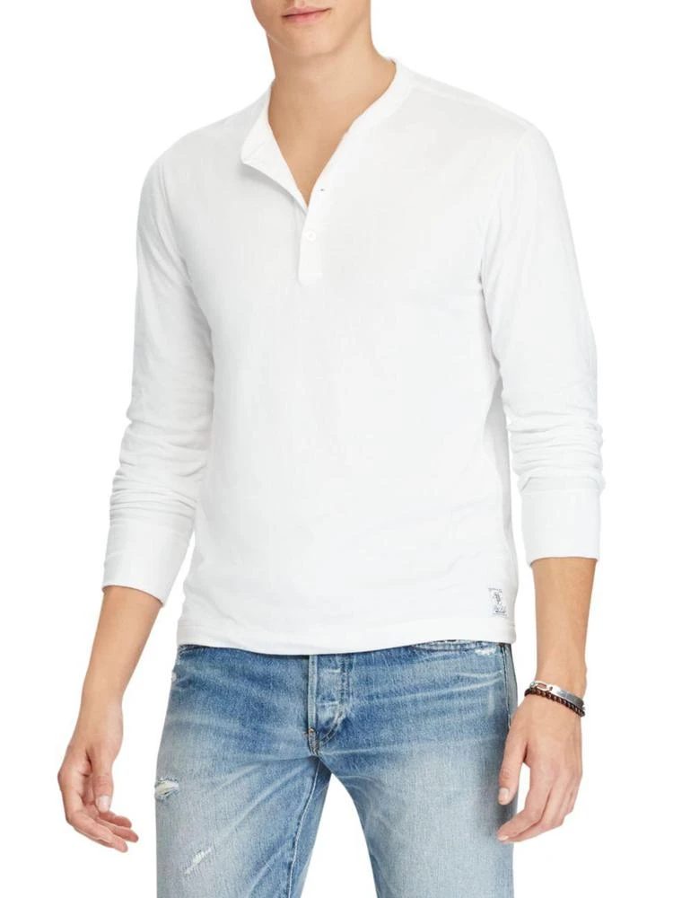 商品Ralph Lauren|Loft Duofold Long Sleeve Henley,价格¥276,第1张图片