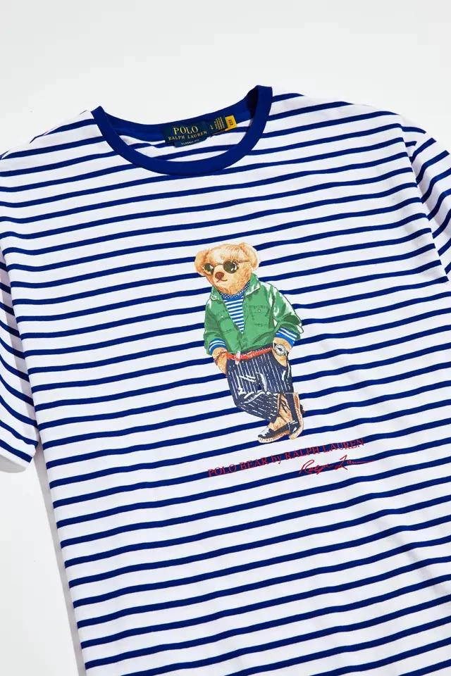 商品Ralph Lauren|Polo Ralph Lauren Bear Stripe Tee,价格¥262,第2张图片详细描述