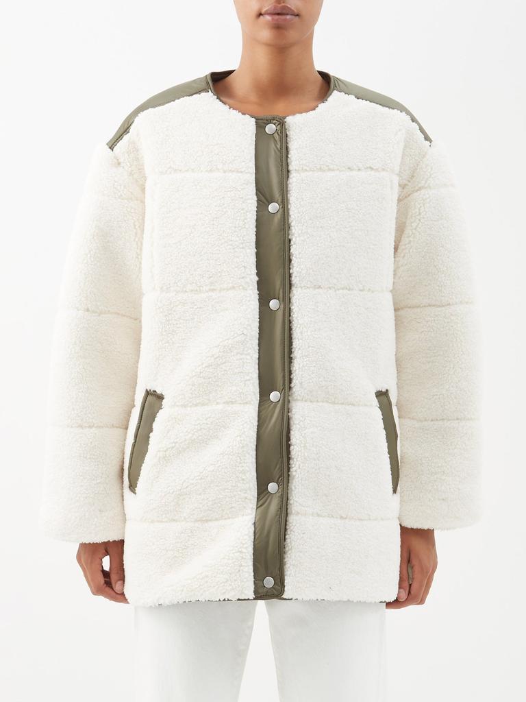 商品FRAME|Faux-shearling recycled-fleece jacket,价格¥5178,第1张图片