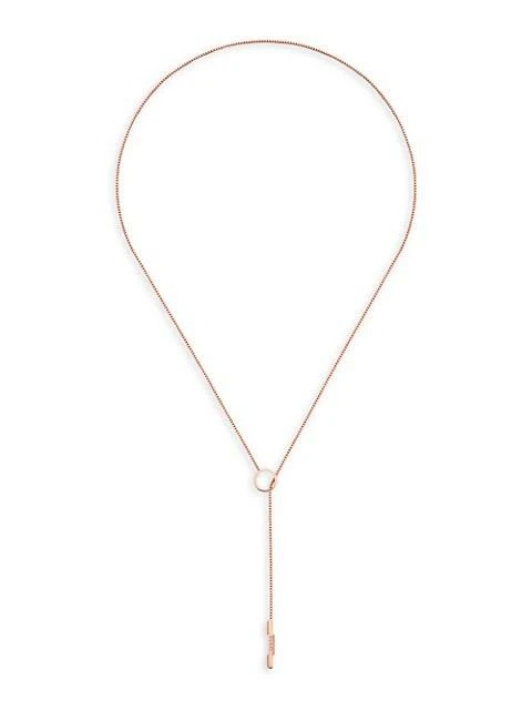 商品Gucci|18K Pink Gold Link To Love Necklace With Lariat Feature,价格¥12751,第1张图片