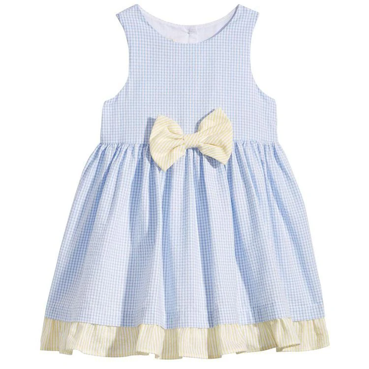 商品Marmellata|Check-Print Seersucker Dress, Baby Girls,价格¥99,第1张图片