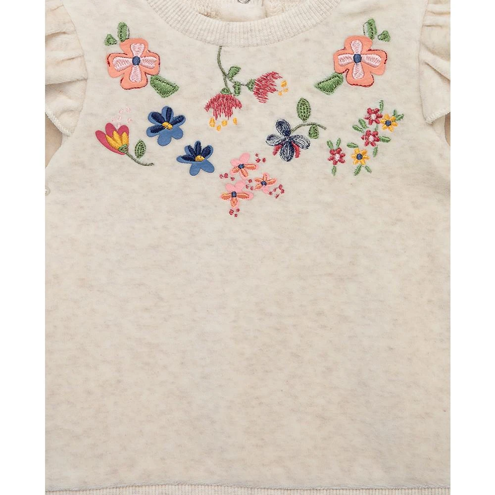 商品Little Me|Baby Girls Wildflowers 2-Pc. Velour Top & Pants Set,价格¥143,第4张图片详细描述