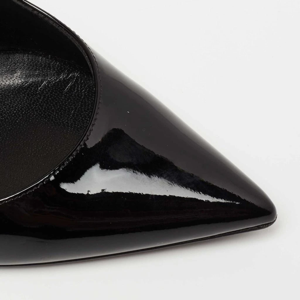 Saint Laurent Black Patent Leather Opyum Pointed Toe Pumps Size 36.5 商品