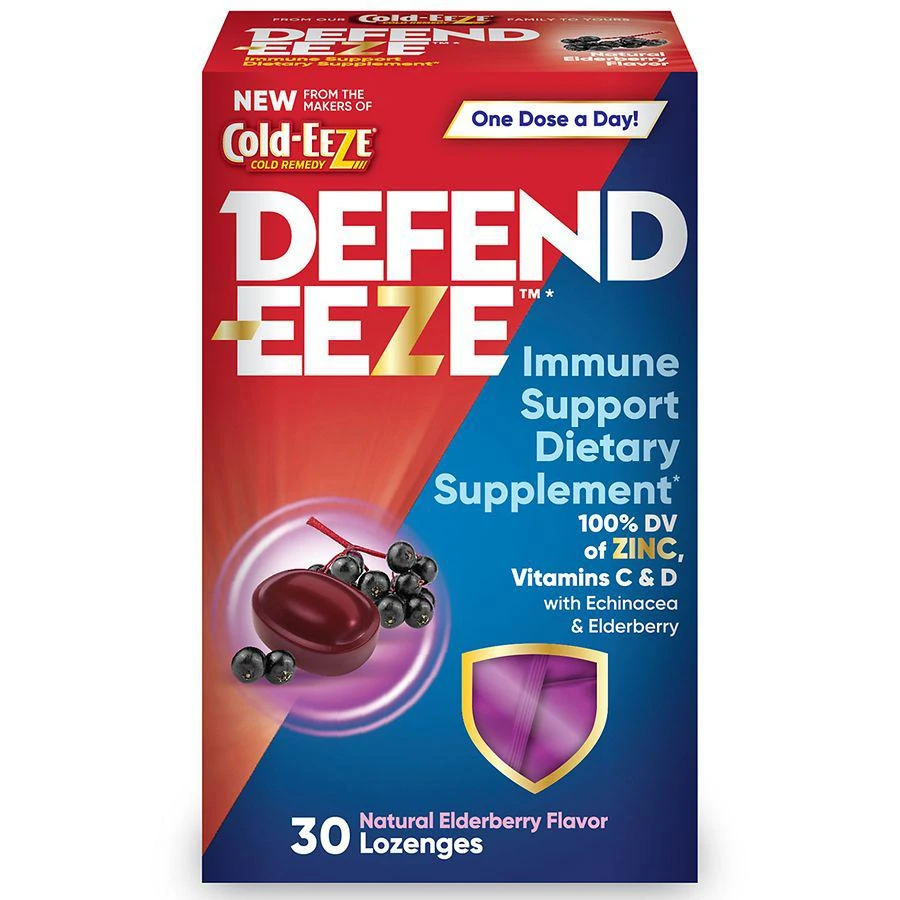 商品Defend-EEZE|Immune Support Dietary Supplement Lozenges,价格¥119,第1张图片