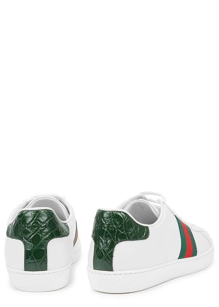 商品Gucci|New Ace white leather sneakers,价格¥5425,第3张图片详细描述