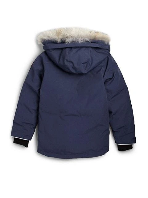 商品Canada Goose|Kid's Logan Coyote Fur-Trim Down Parka,价格¥5919,第3张图片详细描述