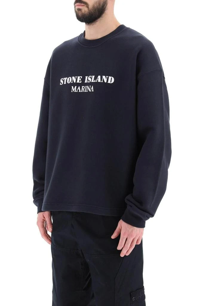 商品Stone Island|Lettering print oversized sweatshirt,价格¥1236,第5张图片详细描述