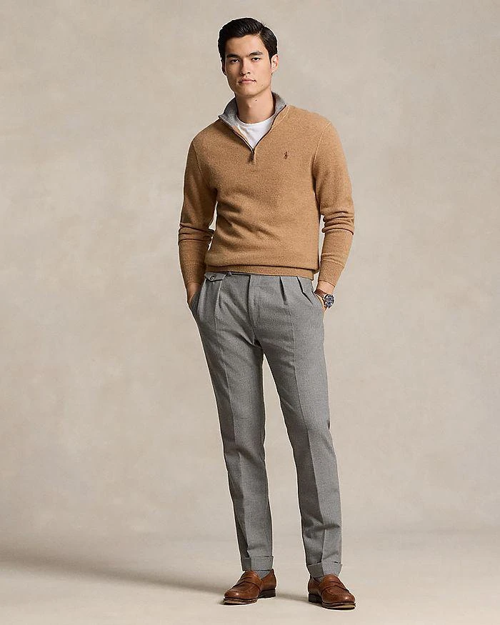 商品Ralph Lauren|Cashmere Regular Fit Quarter Zip Mock Neck Sweater - Exclusive,价格¥2746,第2张图片详细描述