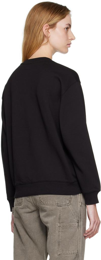 Black Embroidered Sweatshirt商品第3张图片规格展示