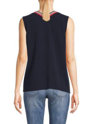 商品Tommy Hilfiger|Stripe Trim Vest,价格¥218,第4张图片详细描述