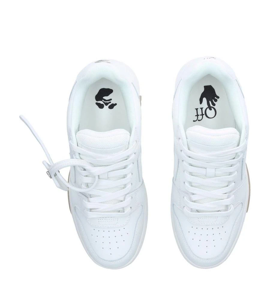 商品Off-White|Leather Out of Office Sneakers,价格¥4412,第3张图片详细描述