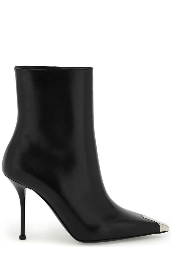 商品Alexander McQueen|Alexander McQueen Pointed Toe Ankle Boots,价格¥5736,第1张图片