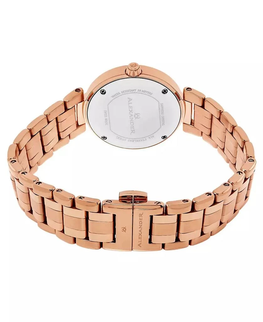 商品Stuhrling|Alexander Watch A203B-05, Ladies Quartz Date Watch with Rose Gold Tone Stainless Steel Case on Rose Gold Tone Stainless Steel Bracelet,价格¥2144,第3张图片详细描述