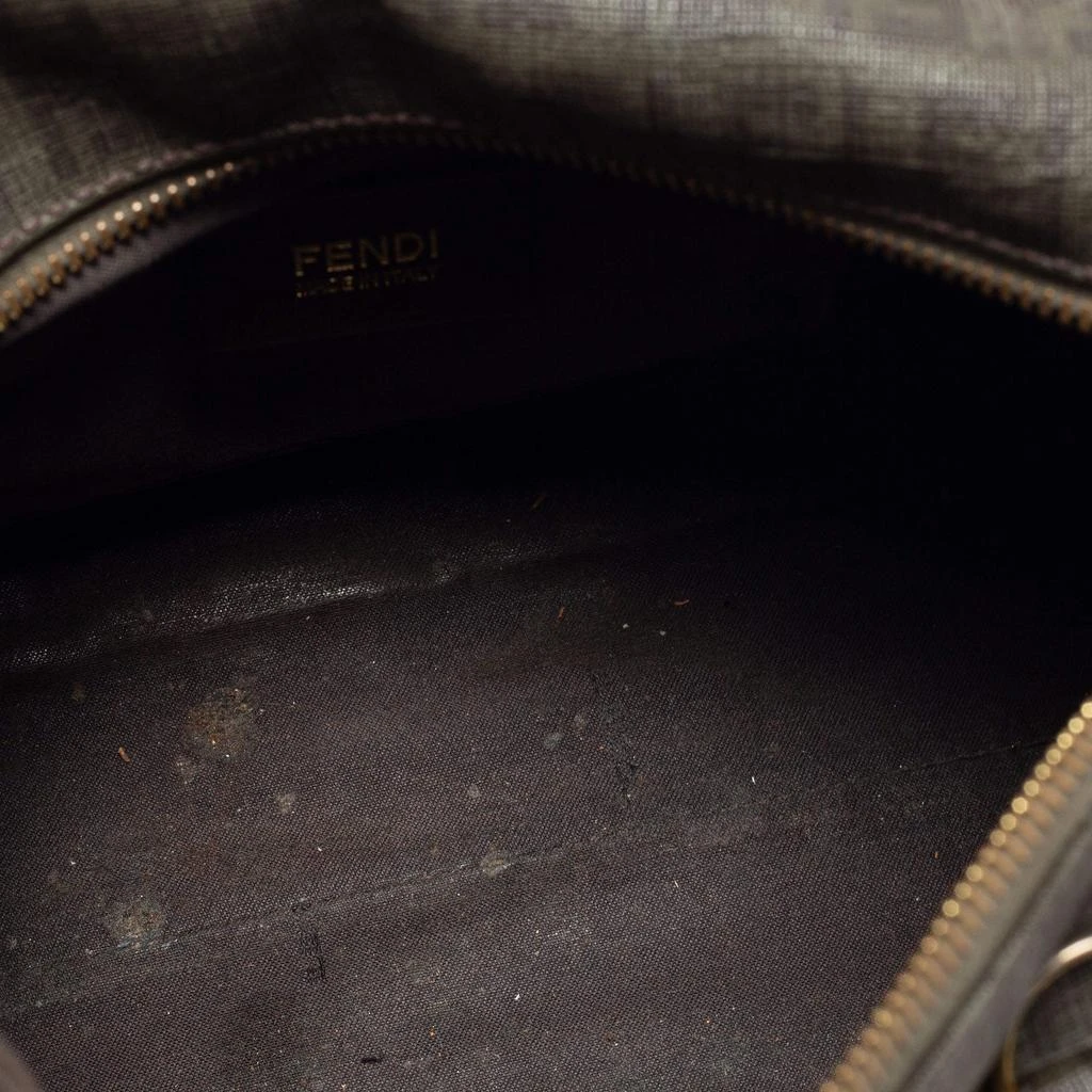 Fendi Grey Zucchino Coated Canvas Forever Bauletto Boston Bag 商品