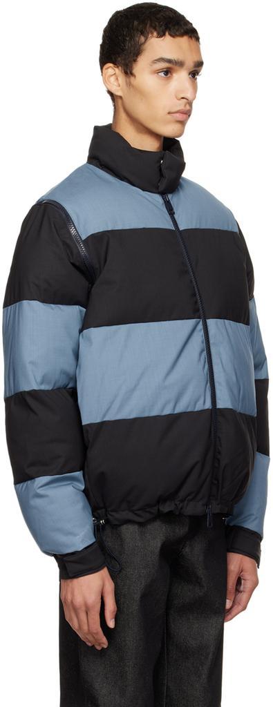 商品SUNNEI|Blue & Black Paneled Jacket,价格¥6284,第4张图片详细描述