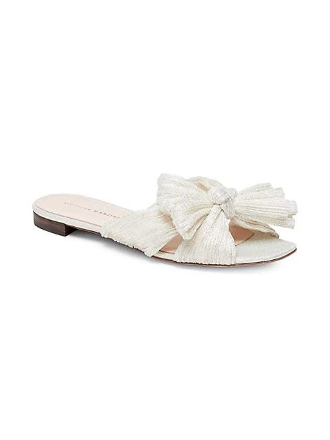 商品Loeffler Randall|Daphne Flat Metallic Sandals,价格¥698,第2张图片详细描述