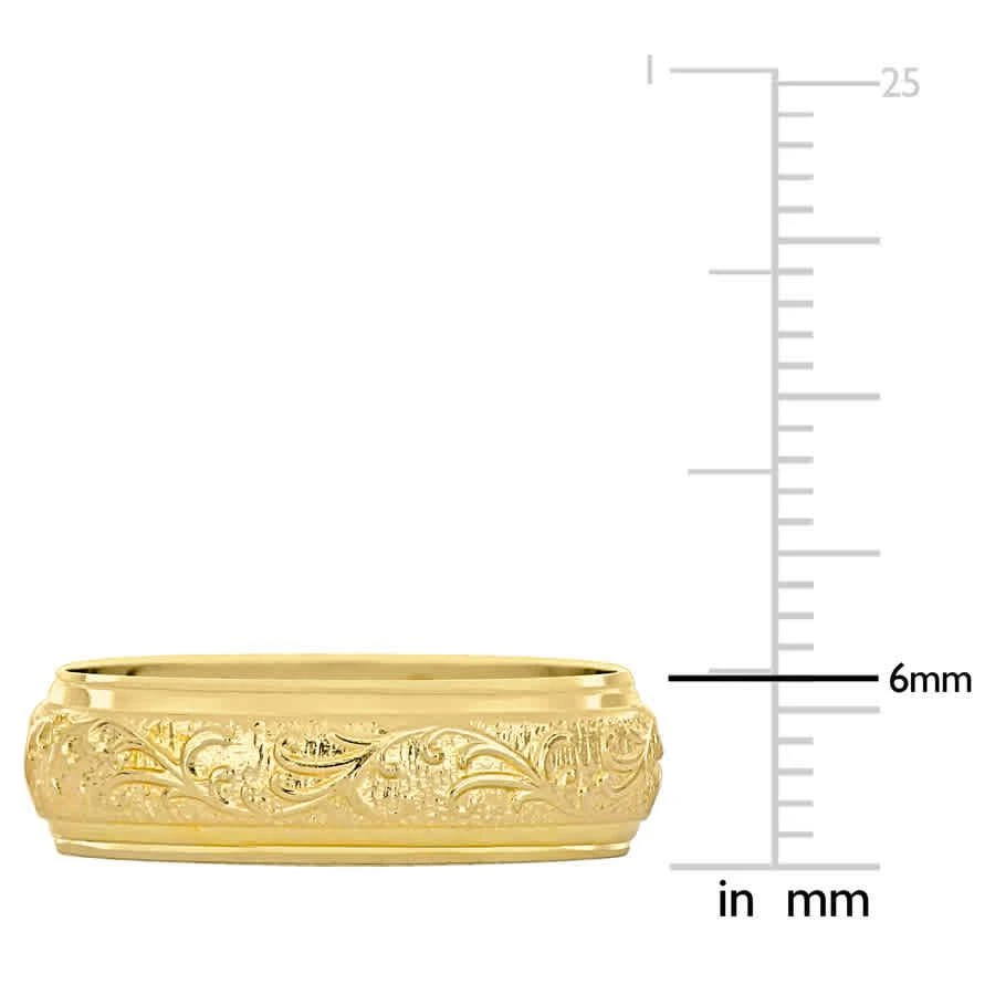 商品Amour|6mm Antique Filigree Wedding Band in 14k Yellow Gold,价格¥1681,第3张图片详细描述
